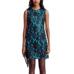 NWOT Diane Von Furstenberg Kaleb Embellished Lace Shift Dress Size 4 (MSRP $598)